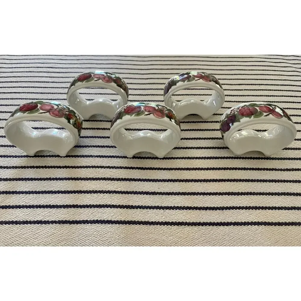 Portmeirion Pomona Napkin Rings Set/5
